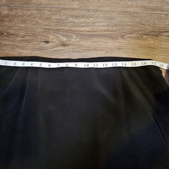 Clifford Michael Womens 100 Silk Maxi Skirt 16 Black Modest,Luxe - Picture 9 of 12